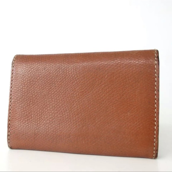 AUTH LOEWE Leather Card Case Holder Brown - Picture 2 of 6